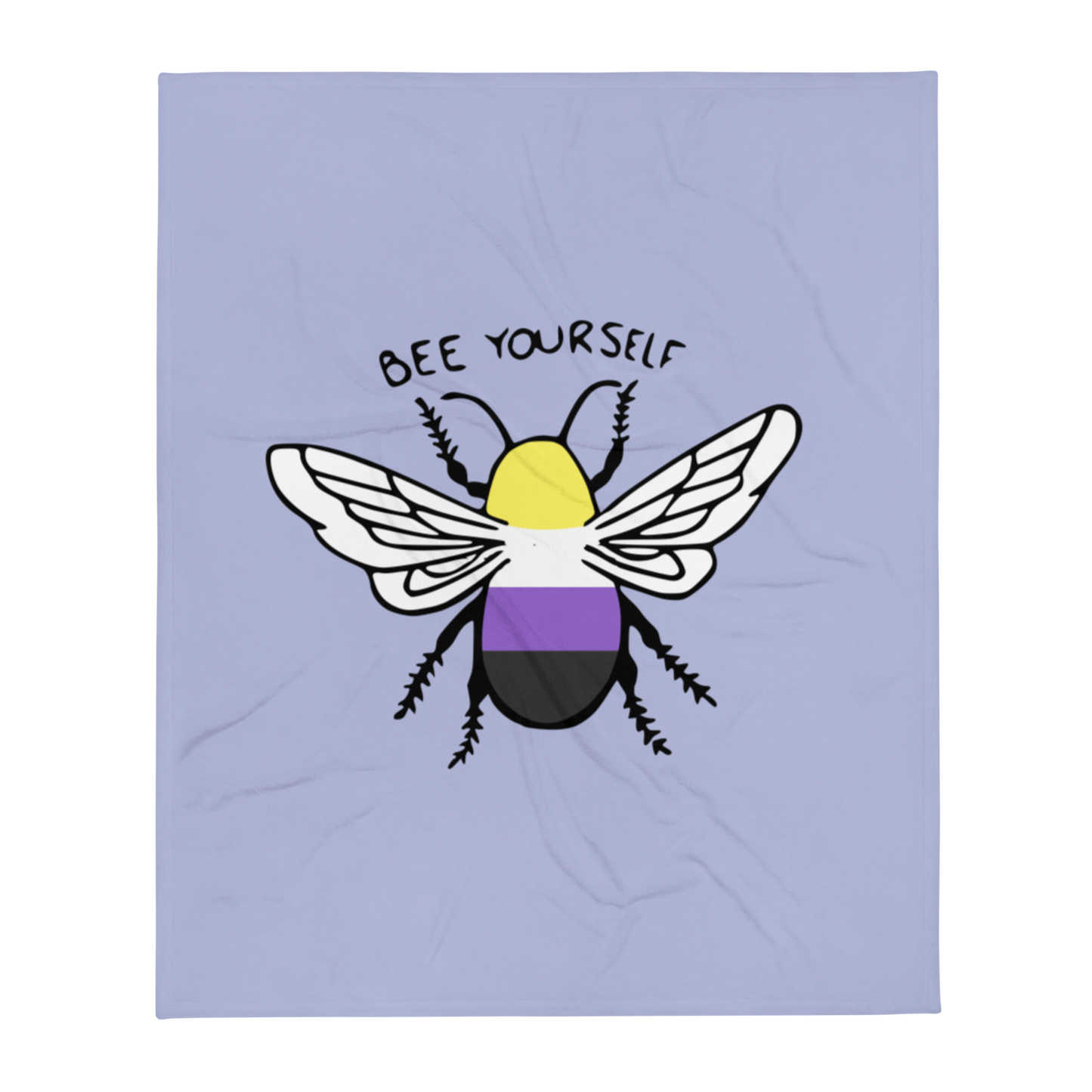 Bee Yourself Non-Binary Soft Blanket